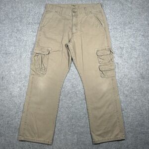 Wrangler‎ Cargo Pants Mens 32x30 Beige Khaki Straight Leg Military Style